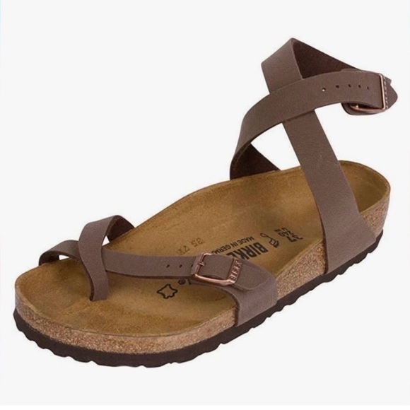 Birkenstock Yara Oiled Leather Sandals Size 38 (US 7.5) Wrap Straps - Picture 3 of 11